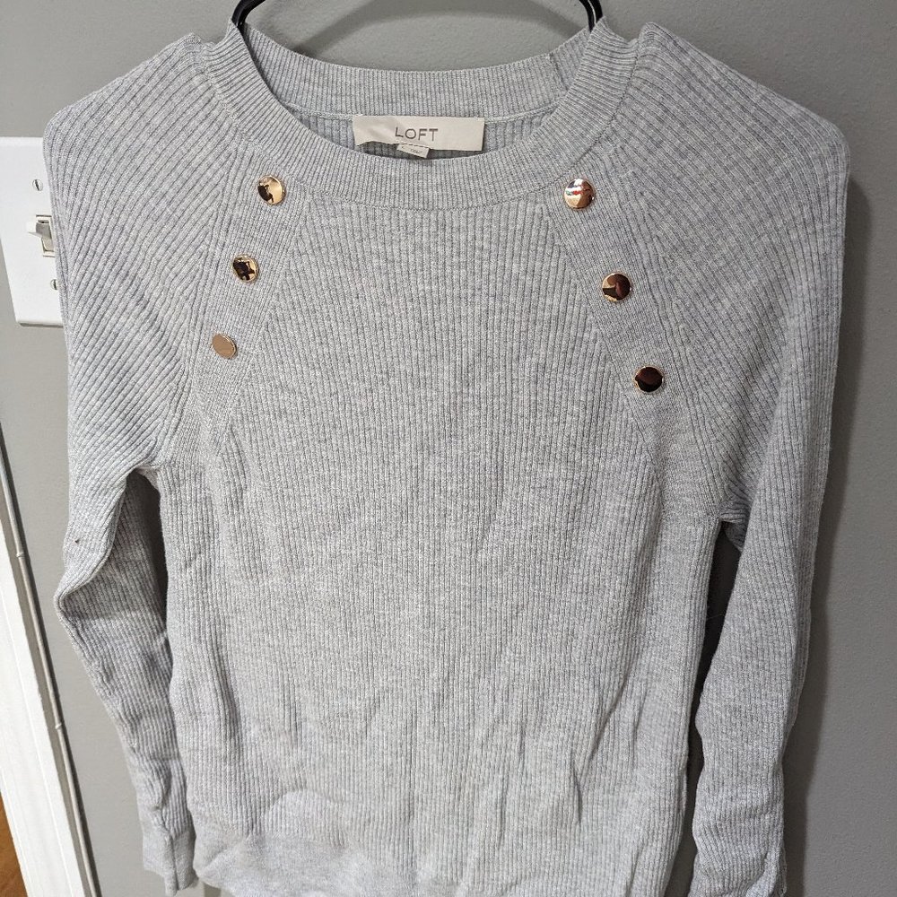 Loft Shoulder-Button Sweater - Picture 2 of 3